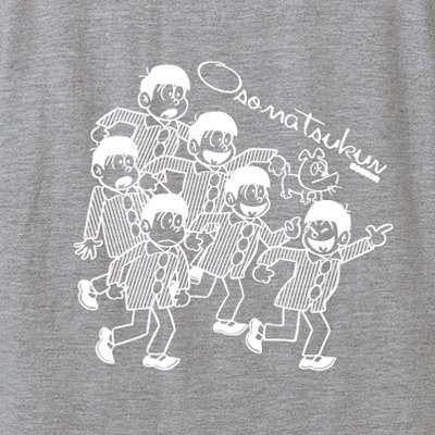 「おそ松くん」Tシャツ（モノクロVER）