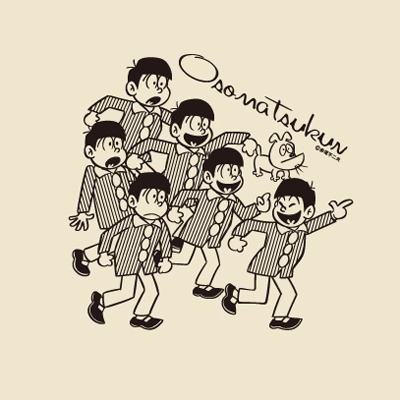 「おそ松くん」トートバッグ（モノクロVER）