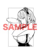 複製原画が並べられた「枝垂ほたるファッションショー」のイメージ。