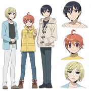 有頂天BOYSのビジュアル。立ちカットの左から伊吹(CV:山本和臣)、竜児(CV:花江夏樹)、隼人(CV:八代拓)。