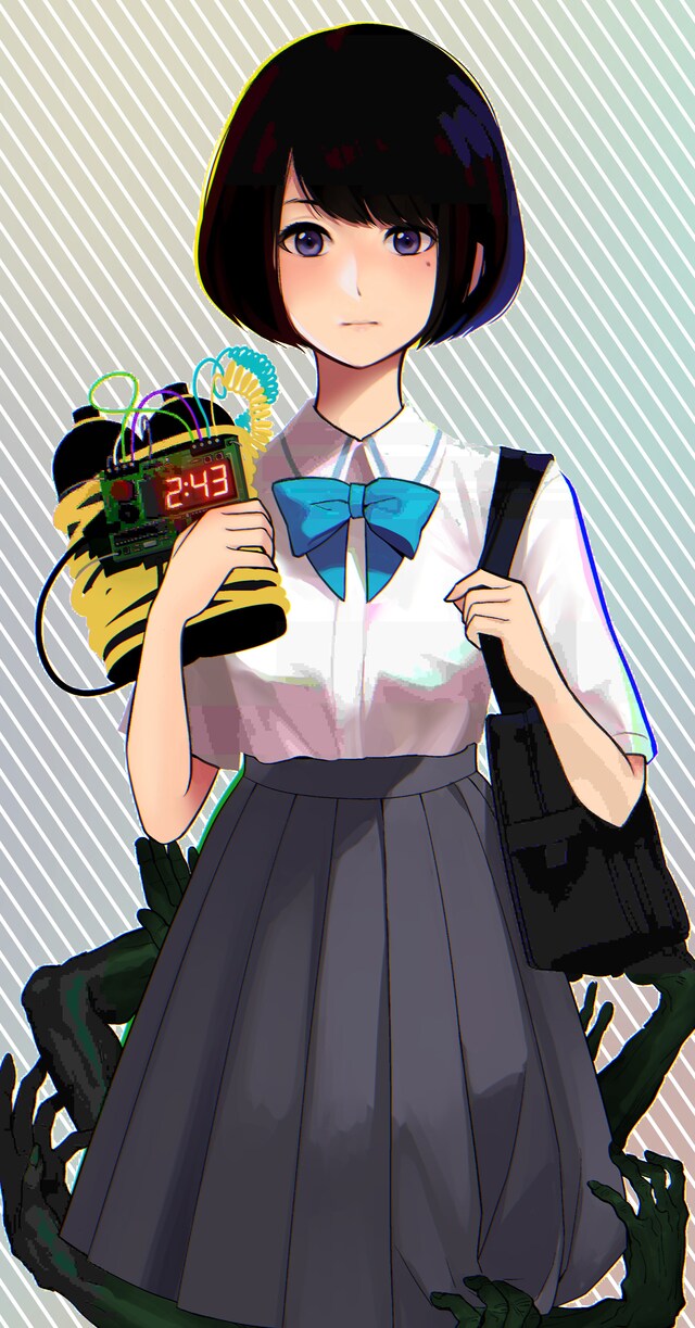 「バイバイ人類」のカラーカット。(c)渡辺恒蔵・萩原あさ美/集英社