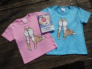 「ムーコ」Tシャツ、布を「ぴー」と引っ張るデザインにキッズサイズ登場