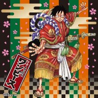 「『ONE PIECE』ミニ風呂敷」（隈取りルフィ Ver.）