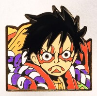 「『ONE PIECE』ピンズ（隈取りルフィ）」