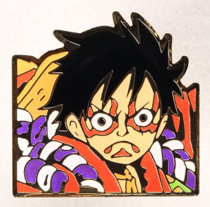 「『ONE PIECE』ピンズ（隈取りルフィ）」