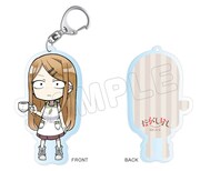 アクリルキーホルダーの遠藤サヤ。(c) 2016 コトヤマ・小学館／シカダ駄菓子