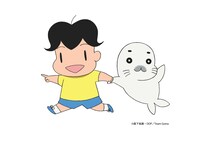 アシベとゴマちゃんのカット。