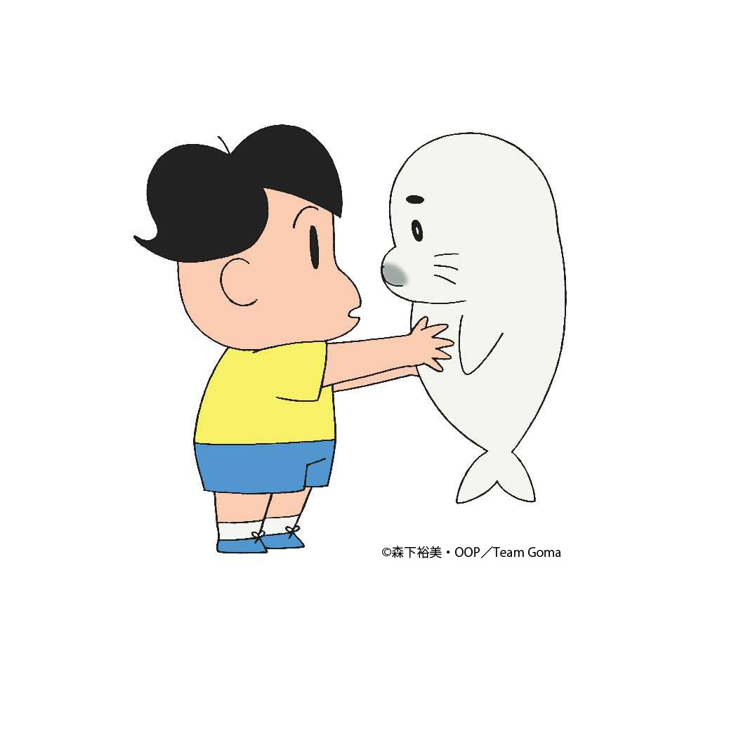 アシベとゴマちゃんのカット。
