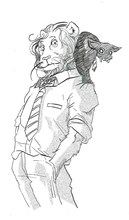 板垣巴留「ビーストコンプレックス」予告カット