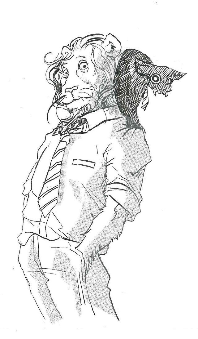 板垣巴留「ビーストコンプレックス」予告カット