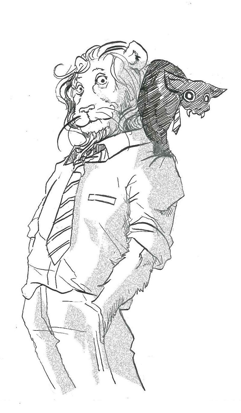 板垣巴留「ビーストコンプレックス」予告カット