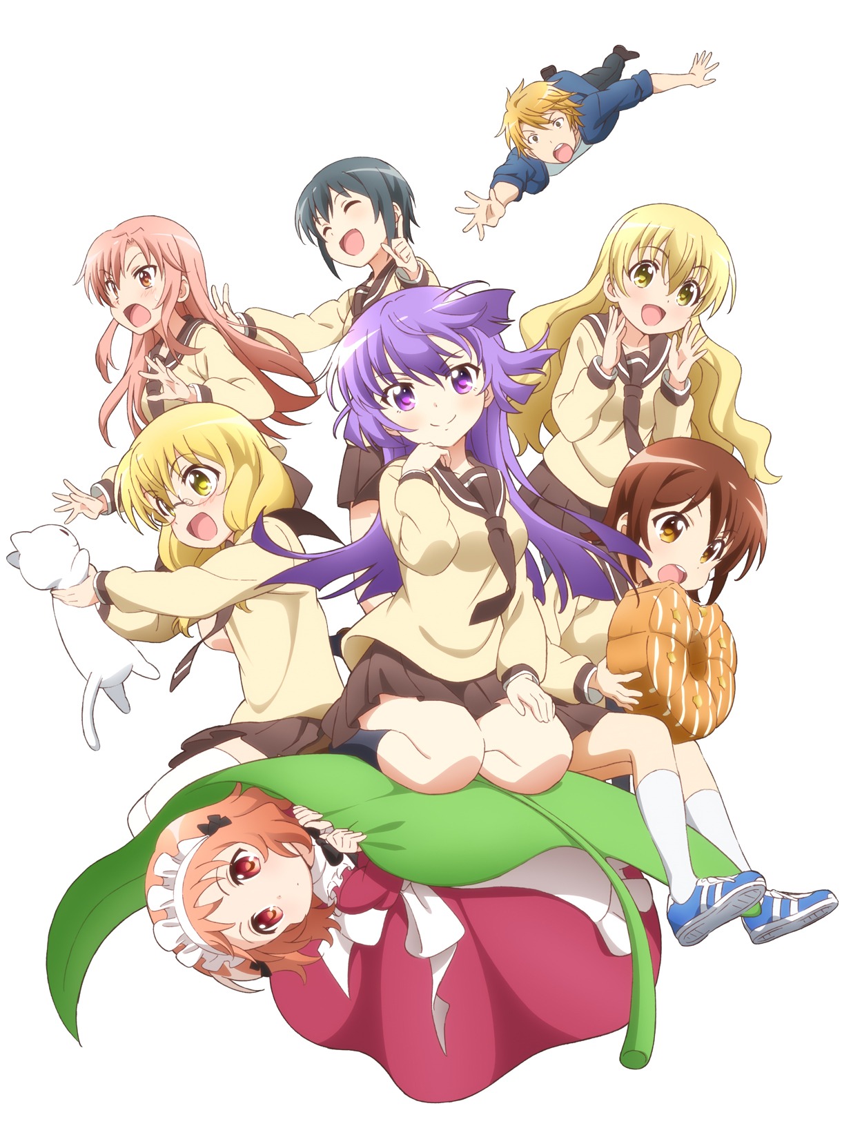 テレビアニメ「三者三葉」キービジュアル第2弾