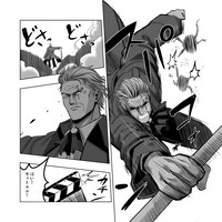 七尾ナナキが描く「Helck×銀狼ブラッドボーン」 のコラボマンガ。