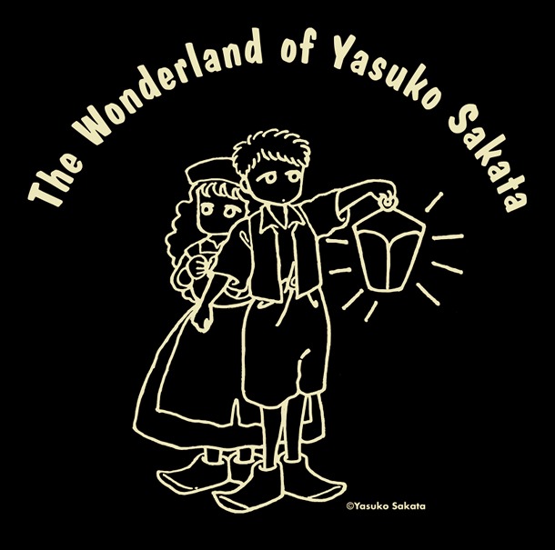 Tシャツ「夜の森を歩く」のデザイン。
