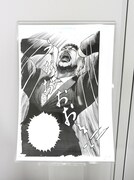 サイン会の会場には「アダムとイブ」の原画も展示された。