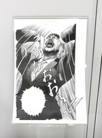 サイン会の会場には「アダムとイブ」の原画も展示された。