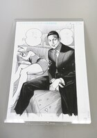 サイン会の会場には「アダムとイブ」の原画も展示された。