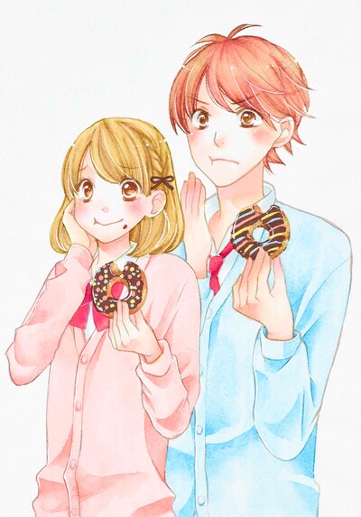 「食べ部にイイネ！」のカラーカット。(c)足立原光莉×小野友里恵／集英社マーガレット