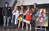 （左から）監督の山口ヒロキ、山地まり、内田理央、佐藤聖羅、玉城裕規。