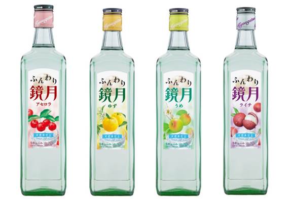 「ふんわり鏡月」のラインナップ。