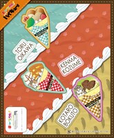 クレープの巻紙。