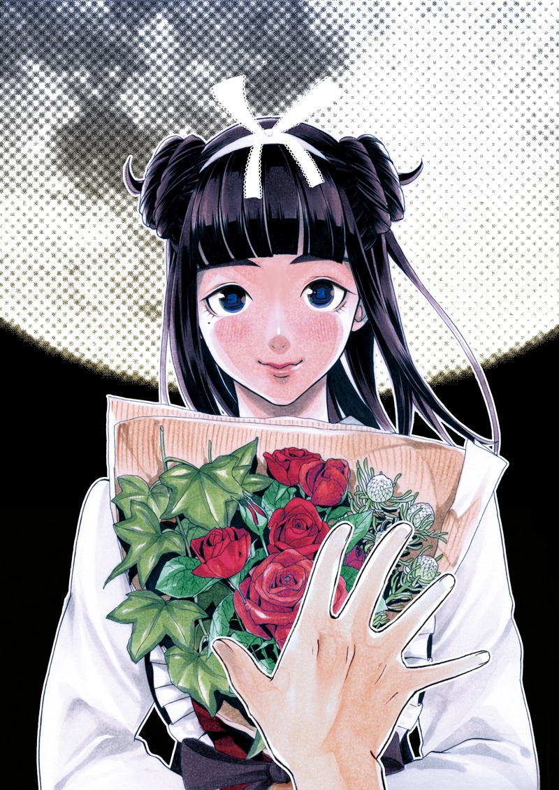 「善行少女」のイラスト。