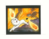 復刊ドットコムにて全4巻を購入すると、特典として進呈される複製原画のイメージ。※画像は修復前のもの。