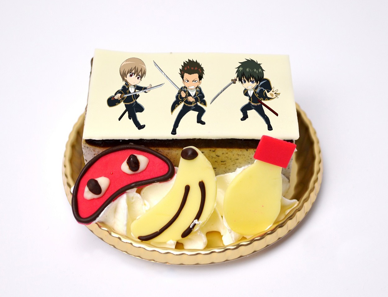 「真選組ケーキ（黒ごまケーキ）」