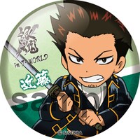 「仮死状態丸薬ガラポン」でもらえる54mm缶バッジ。