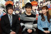（左から）松岡禎丞、石川界人、井上麻里奈。