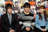 （左から）松岡禎丞、石川界人、井上麻里奈。