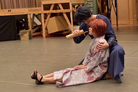 公開稽古の様子。