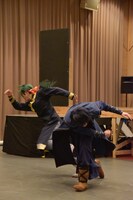 公開稽古の様子。