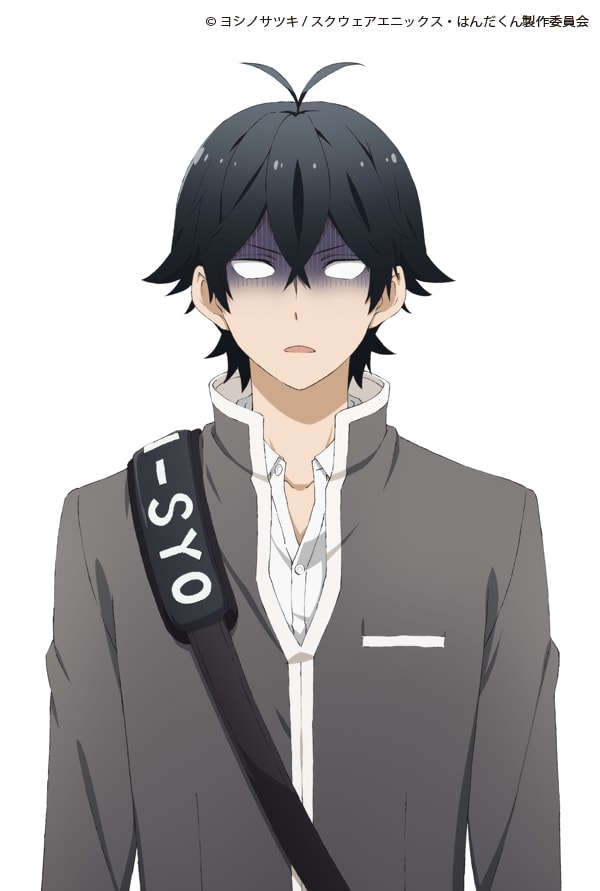 「はんだくん」のティザービジュアル(白目ver.)。