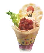 赤羽業をイメージしたクレープ。