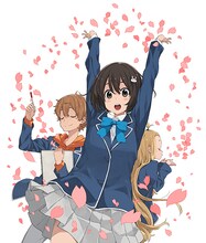 「この美術部には問題がある！」原作者いみぎむるによる、テレビアニメ化記念イラスト。