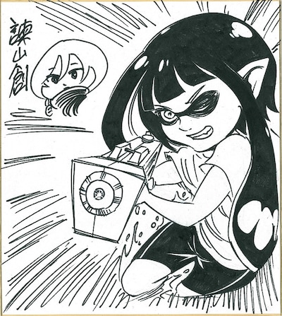 諌山創が寄稿した色紙。(c)諫山創/講談社