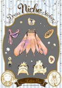 アクリルキーホルダーの着せ替えシール。