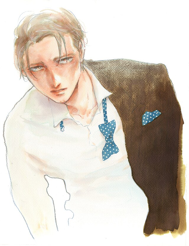 「ヤマシタトモコ10周年記念イラスト集 10」カバーイラスト