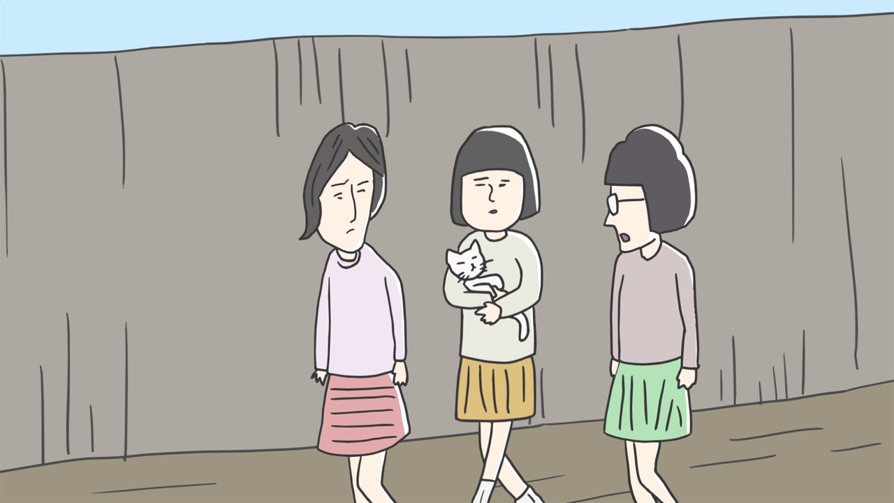 アニメ「猫も、オンダケ」より。