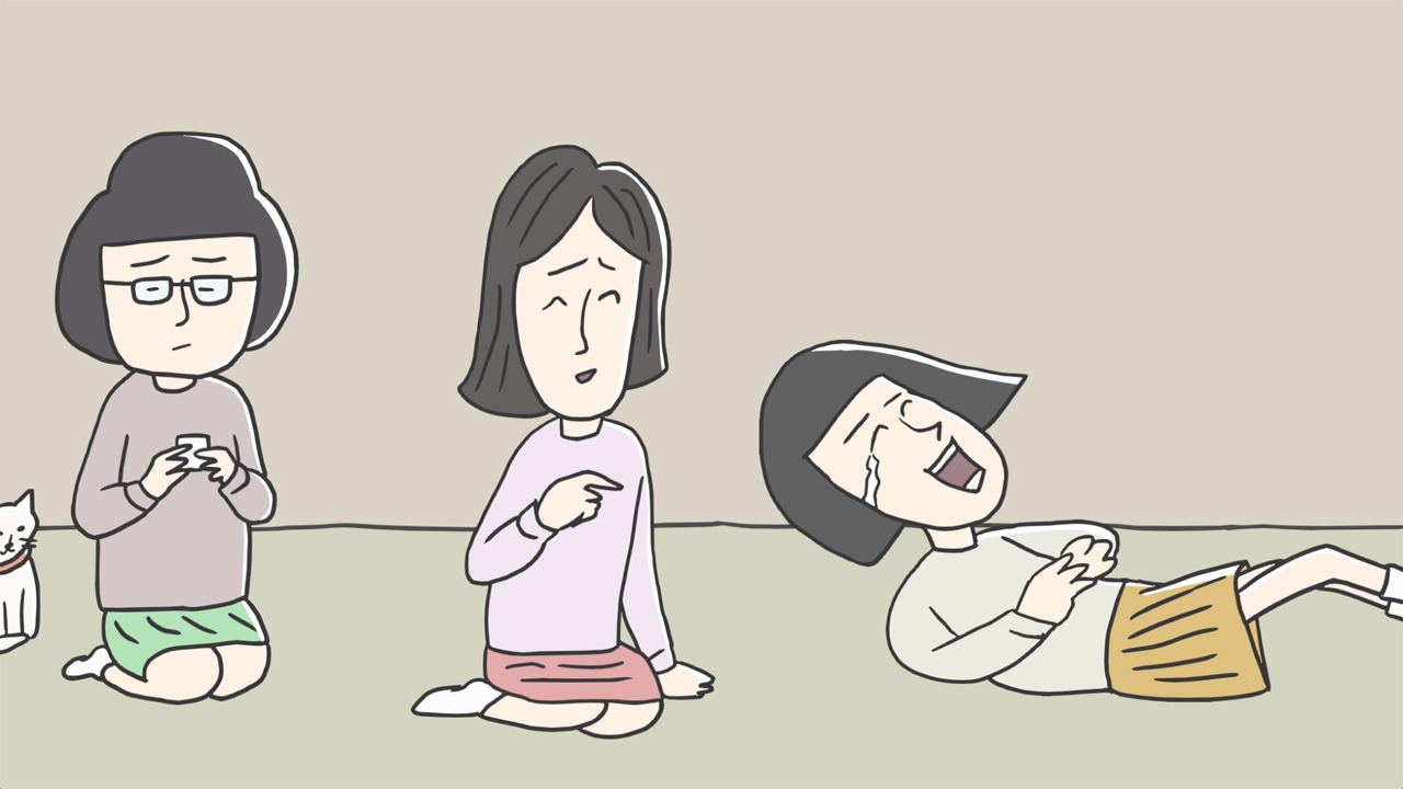 アニメ「猫も、オンダケ」より。