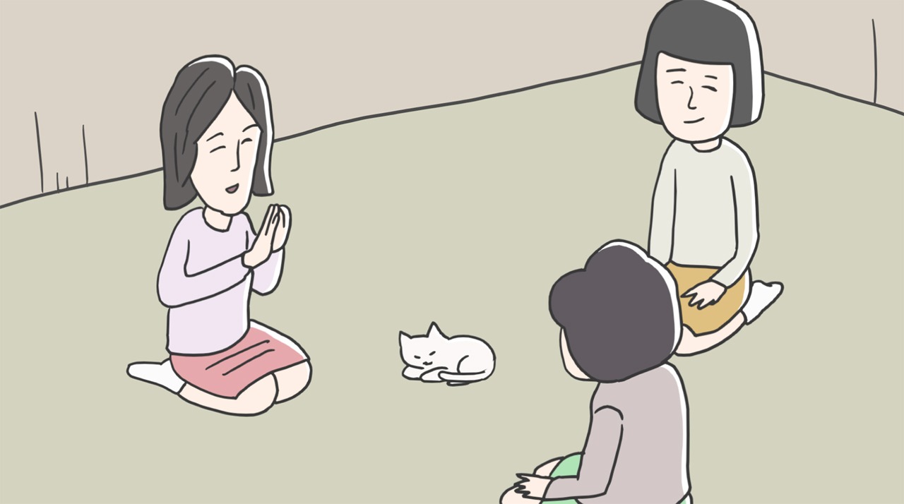 アニメ「猫も、オンダケ」より。