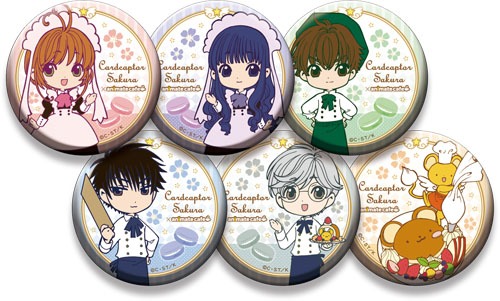 アニメイトカフェ限定商品のキャラバッジコレクション。