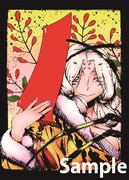 フェアの実施書店で配布される花札風イラストカード全7種のうち1種。