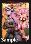 フェアの実施書店で配布される花札風イラストカード全7種のうち1種。