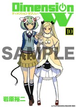 岩原裕二「ディメンション W」の単行本10巻に重ねて使用できるブックカバー。