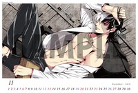 卓上カレンダーのうち、小田すずかのエンドカードイラストを使用した1枚。