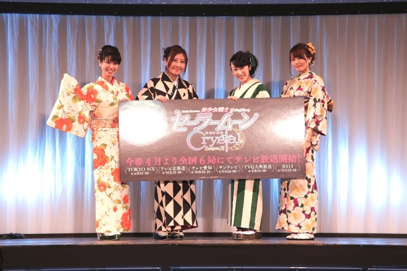 （左から）三石琴乃、皆川純子、大原さやか、藤井ゆきよ。