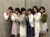 （左から）日笠陽子、竹尾歩美、山口愛、高田憂希、戸田めぐみ、茅野愛衣。