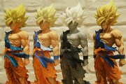 「アミューズメント一番くじ DRAGON BALL超 SUPER MASTER STARS PIECE THE SON GOKOU」景品の、4種類の悟空。